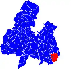 Location of Twomileborris within the civilparishes of north Tipperary, showingthe enclave of Ballymoreen