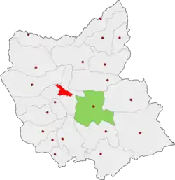 Location of Bostanabad County in&nbsp;East&nbsp;Azerbaijan&nbsp;province