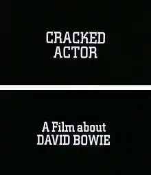 Cracked Actor main title and sub-title