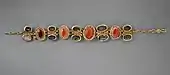 Bracelet; 1st–2nd century AD; gold-mounted crystal and sardonyx; length: 19.69&nbsp;cm; Los Angeles County Museum of Art (Los Angeles)