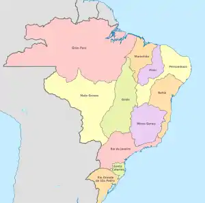 1750Portuguese America according to the Treaty of Madrid (1750)