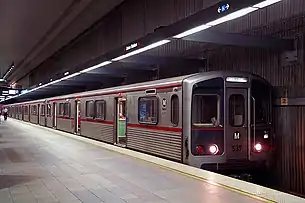 B Line (Red) Metro Rail subway train in 2008