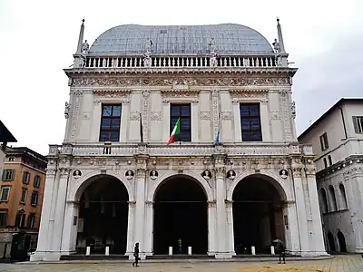 Palazzo della Loggia is the seat of the Mayor of Brescia