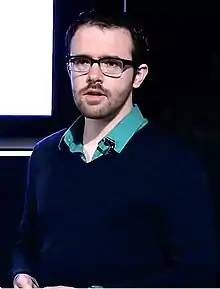 Christian giving a TEDx talk in 2012