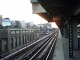 Looking down the northbound local tracks