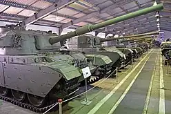 Kubinka tank museum with various vehicles displayed