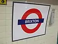 Station platform roundel as seen in 2011 after the 2008 refurbishment work