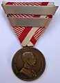 Bronze Medal for Bravery with two Bars (indicating three awards)