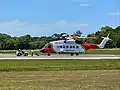 Sikorsky S-92 (V8-SAR) search and rescue (SAR) under tow