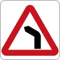 Bend to left ahead