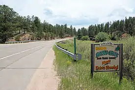Entering Buffalo Creek from the north