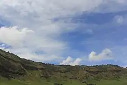 The savannah hill of the Bromo mountains