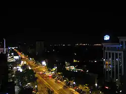 Liberation Boulevard by night