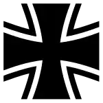 Emblem of the Bundeswehr, the modern German armed forces (since 1956)