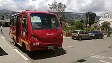 red SITP special bus