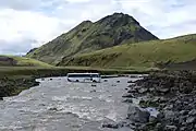 Off-road bus in Iceland