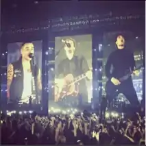 Busted performing in Birmingham during the Pigs Can Fly Tour 2016