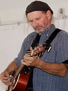 Butch Hancock performing at the 2011 Texas Book Festival.