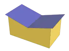 Butterfly roof