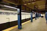 The Euclid Avenue and Ozone Park-bound platform