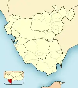 Jerez is located in Province of Cádiz