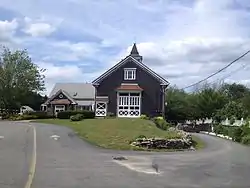 C.R. Thomson House and Barn, today a golf course with banquet facilities, located at Chockalog Rd. in SW Uxbridge.
