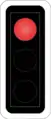 7.01 Red light means "halt".Valid for all road users as long as there are not additional traffic lights addressed to particular road users (e.g. bicycles and mopeds); motor vehicles must stop in front of the stop line (see 6.10, and especially 6.26), and motor vehicles usually turn off the engine in order to reduce air and sound pollutionFlashing red lights exists only at level crossings (see 3.20 and 3.21), and have the same meaning!