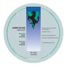 A light blue CD with a design of a horse silhouette in front of an aquamarine inverted triangle.