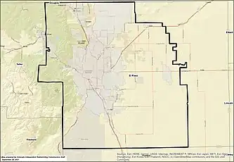 Map of the Colorado 5th Congressional District since 2023