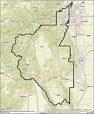 Map of the Colorado 7th Congressional District since 2023