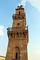The minaret, built above the mosque