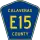 County Road E15 marker