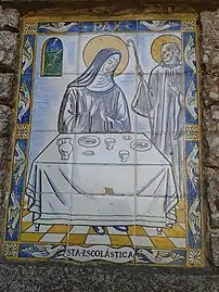 Saint Scholastica.