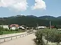 Mountainous landscape near the town