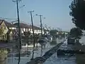 Tsunami in Talcahuano, Biobío Region.