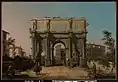 View of the Arch of Constantine with the Colosseum