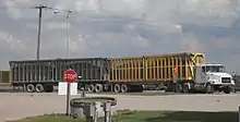 Photo of truck hauling trailer