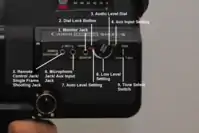 Specific part of Canon Canosound 514 XL-S with the name of its components.
