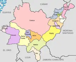 Cantons of Azuay Province