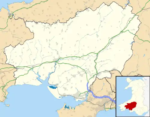 Llanelli is located in Carmarthenshire