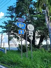 PR-159 at its junction with PR-821