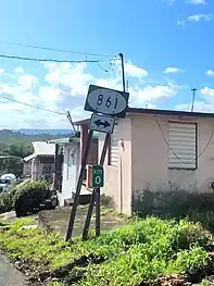 PR-819 at its junction with PR-861