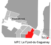 Location of L'Anse-Saint-Jean