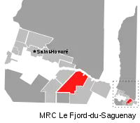 Location of Rivière-Éternité