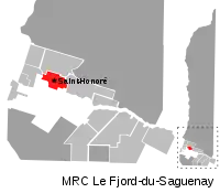 Location of Saint-Honoré