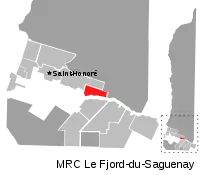 Location of Sainte-Rose-du-Nord