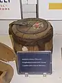 18th century sealable cashbox, sometimes called a barrel safe (Finnish customs service museum in Susisaari&nbsp;[fi], Suomenlinna