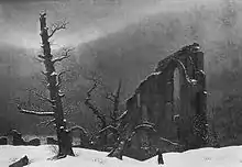 Caspar David Friedrich: Monk in the Snow, also known as Winter, 1808