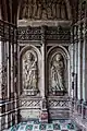 Sculptures at the entrance of St Anne's chapel