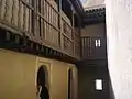 The student cells on the upper floor
